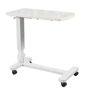 Hospital Movable Adjustable Over Bed Table Computer Overbed Desk Hospital Bedside Dining Table