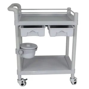 Hospital Nurse Medicine Treatment Plastic Trolley ABS Drawers Drugs Trolley Hospital Trolley