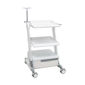 Hospital Patient Room ABS Medical Trolley Nurse Use Modern Design Cart with Silent Wheels for Clinic & Beauty Salon in Hotsale
