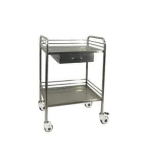 Hospital Plastic Metal Modern Design Detachable Medical Trolley Cart with Wheels