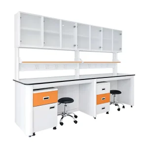 Hospital School Laboratory Bench Stainless Steel Chemical Table Customizable Size Modern Design Workshop Cold rolled Steel