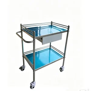 Hospital Stainless Steel Detachable Medical Trolley Cart with Wheels