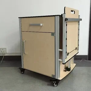 Hospital Steel Plastic Medical Storage Bedside Cabinet Medical Bedside Table Mobile Locker