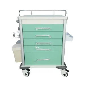 Hospital Trolley Multi Layer Nursing Medicine Delivery Emergency Treatment Medical Cart