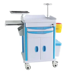 Hospital Use Various Type ABS Medical Emergency Cart Trolleys With Drawers