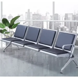 Hospital Waiting Bench Pu Row Link Chairs With Pu Cushion Seating Waiting Chair for Mall 2 3 4 5 Seater Airport Chair