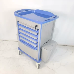 Hospital Ward Nursing Treatment Cart Silent Caster Emergency Crash Cart Medical Equipment Transport Trolley