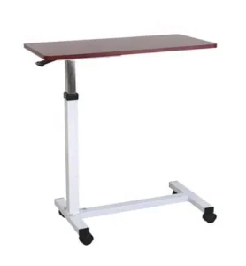 Hospital Wood Over Bed Table Patient Dining Table