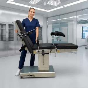 Hospitals Clinics Stainless Steel Electric Front Back Left and Right Tilting Surgical Tables