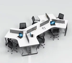 Hot Sell Modern 6 Seater 120 Degree Office Desk Workstation for Staff