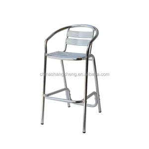 Hot Selling Aluminium Restaurant Pub Hotel Balcony Kitchen High Outdoor Bar Stool