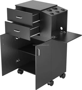 Hot Selling Hotel Furniture Black Trolley Cart with Wheel