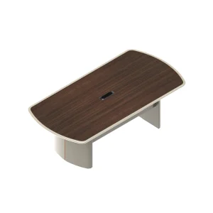 Hot Selling Modern Minimalist Walnut Color Solid Office Furniture Conference 6 14 People Table