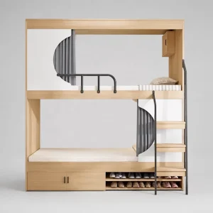 Hotel Apartment Furniture Set Hotel Bunk Bed Double Space Capsule Hotel Bed Dormitory LOFT Apartment Furniture