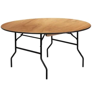 Hotel Banquet Indoor Event 5′ Diameter Folding Round Table for Banquet Event Wedding Party