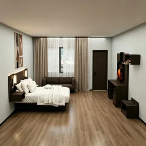 Hotel Bedroom Furniture Complete Set Bed Nightstand TV Cabinet Desk Sofa 3-5 Star Hotel Room Solution OEM ODM Factory