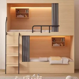 Hotel Bunk Bed Gaming Hotel All inclusive Capsule Hotel Bed Apartment Furniture Set Student Dormitory Double Low Bed Customized