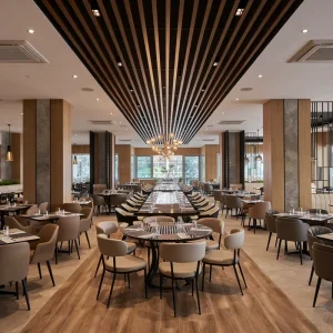 Hotel Commercial Cafe Bar Restaurant Furniture Leather Luxury Marble Square Coffee Shop Sofa Booth Seating Table Chair Set