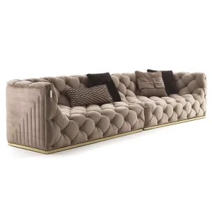 Hotel Customizable Villa Furniture Modular Sofa Set One Stop Solution Modern Italian Apartment Furniture
