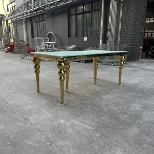 Hotel Event Party Wedding Banquet Table Stainless Steel Rectangular Table