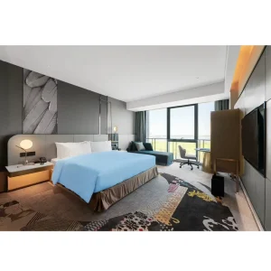 Hotel Furniture Modern Villa Bedroom Set Solid Wood King Size Durable Luxury Eco Friendly Hotel Bed Room Furniture