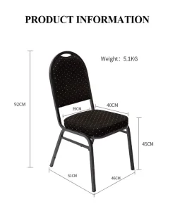 Hotel Furniture Party Chair for Sale Hotel Cafe Home Chair Light Luxury Dining Banquet Bar Chair