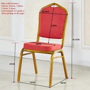 Hotel Furniture Stacking Wedding Chairs Banquet Contemporary Hotel Dining Chairs with Elegant Design Style From China