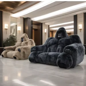 Hotel Kid Themed Room Gorilla Sofa Unique Personality Kids Park Large Size Entertainment Venues Playroom King Kong Couch Chair