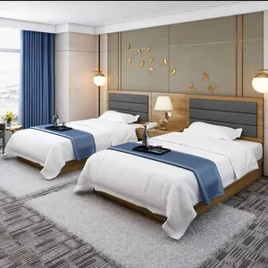 Hotel King Storage Bed Frame Custom High Quality Headboard Queen Size Hotel Bed Set
