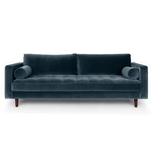 Hotel Lobby Furniture 3 Seater Sofa Couch Luxury Indoor Loveseat Lounge Velvet Fabric Corner Sofas Modern Living Room Sofa Set