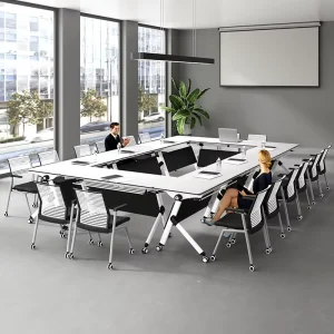 Hotel Meeting Room Folding Training Room Table Foldable Flip Top Training Table School Furniture for Classroom