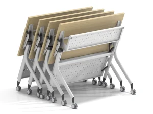 Hotel Meeting Room Folding Training Table Foldable Flip Top
