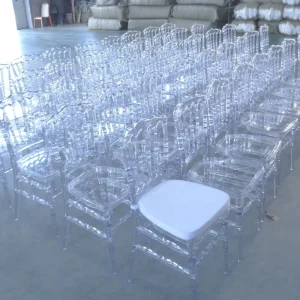 Hotel Modern Bride and Groom Cristal Plastic Event Party Napoleon Banquet Transparent Acrylic Resin Wedding Chairs