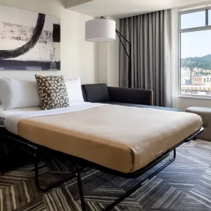 Hotel Project Furniture for 5 Star Bedroom Sets with Hybrid Pocket Spring Mattress and Lobby Console From China