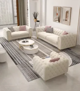 Hotel Reception Furniture Luxury Modern Sofa for Hotel or Home Sofa Set Office 1 2 3 Seater Fabric Sofa Sets