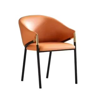 Hotel Restaurant Armchair PU Leather Restaurant Hotel Dining Chair