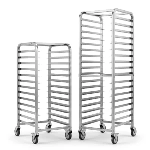 Hotel Restaurant Cooling Rack Cart Stainless Steel Food Bakery Tray Trolley with 20 GN1 IPAN