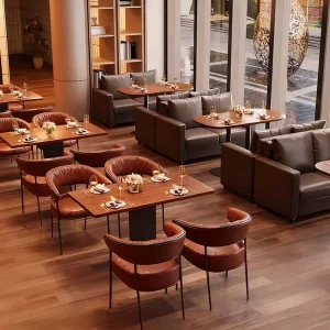 Hotel Restaurant Supplies Manufacturer Modern Furniture Table and Chair Set Hotel Furniture
