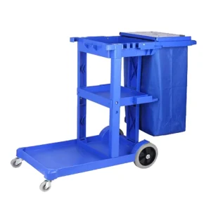 Hotel Service Trolley Universal Used 4 Wheel Hotel Plastic Janitor Motel Hotel Cart