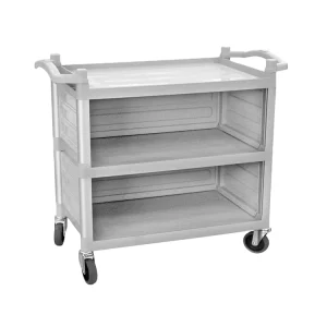 Hotel Serving Trolley Wine Cup Food Dish Collection Cart Small Kitchen Cart with Wheel