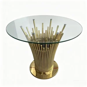 Hotel Wedding Party Event Dining Table 48″ Round Cake Table Gold Wedding Decoration Cake Table