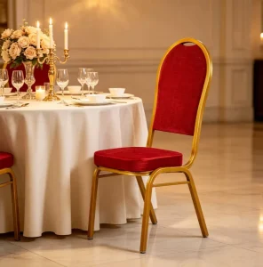 Hotels Weddings Banqueting VIP Meeting Room Restaurants Metal Frame Fabric Dining Chairs for Events Party
