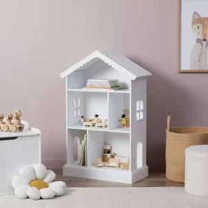 House Shape Montessori Modern Space Saving MDF Bookshelf Playroom Kids Cabinet