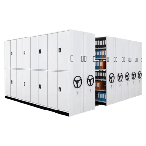 Humanized Operation Mobile Compact Steel Storage Shelving for Audit Documents and Accounting Voucher Storage