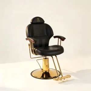 Hydraulic Barber Chair High Density Sponge Adjustable Height Salon Barber Chair Heavy Duty Reclining Hair Salon Barber Chair