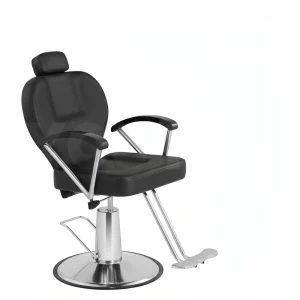 Hydraulic Barber Chair Waterproof Leather High Density Sponge Load Base Double Foot Pedal Reclining Styling Chair