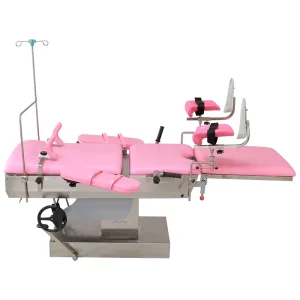 Hydraulic CE Certified Adjustable Delivery Bed Obstetric Gynecological Operating Table for Hospital Use