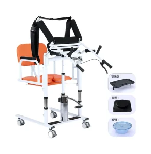 Hydraulic Patient Transfer Lift Chair 180kg Capacity Multifunctional Home Care Aid for Elderly Disabled Bedridden Users