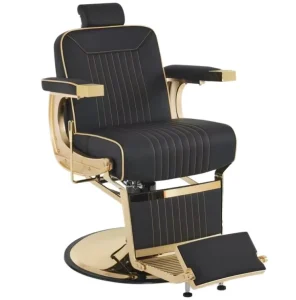 Hydraulic Vintage Barber Chair for Hair Salon and Hotel Reclining Beauty Hairdressing Furniture Made of Metal