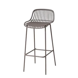 INS Nordic High Back Plastic Bar Stools Modern Minimalist Design Commercial Use Non Folding Bar Furniture